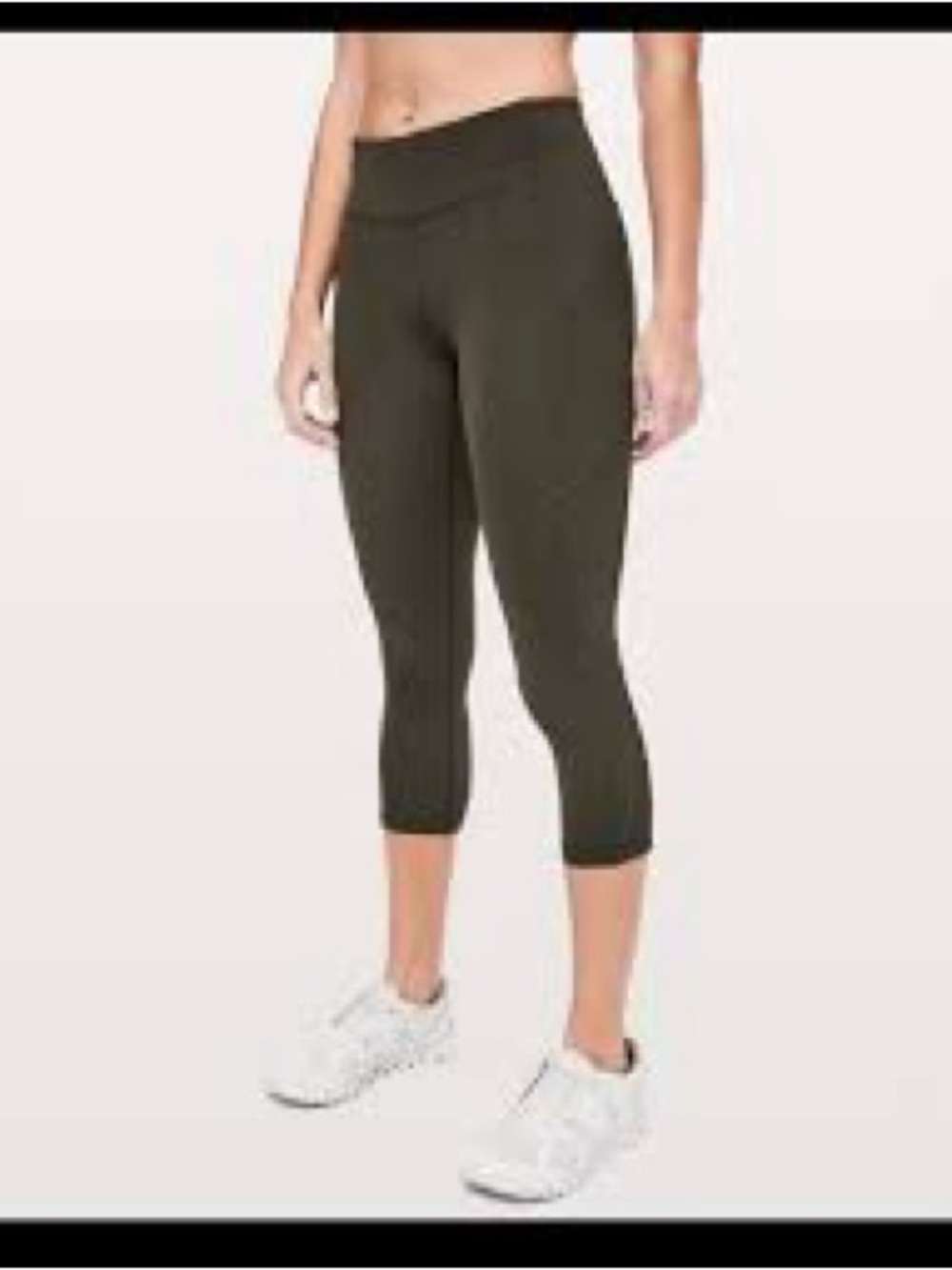 lululemon athletica Olive Green High-Rise Capri Leggings 1221